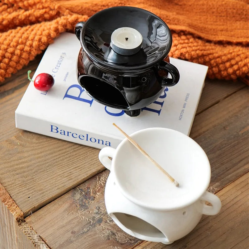 Quemador de cerámica para aromaterapia, velas, calentadores, artículos de decoración para el hogar, estufa de aceites esenciales con quemador de cera al por mayor.