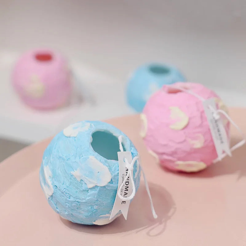 Vela de aromaterapia de terrazo hecha a mano de nuevo diseño, vela en espiral para relajación en la oficina y para regalar.