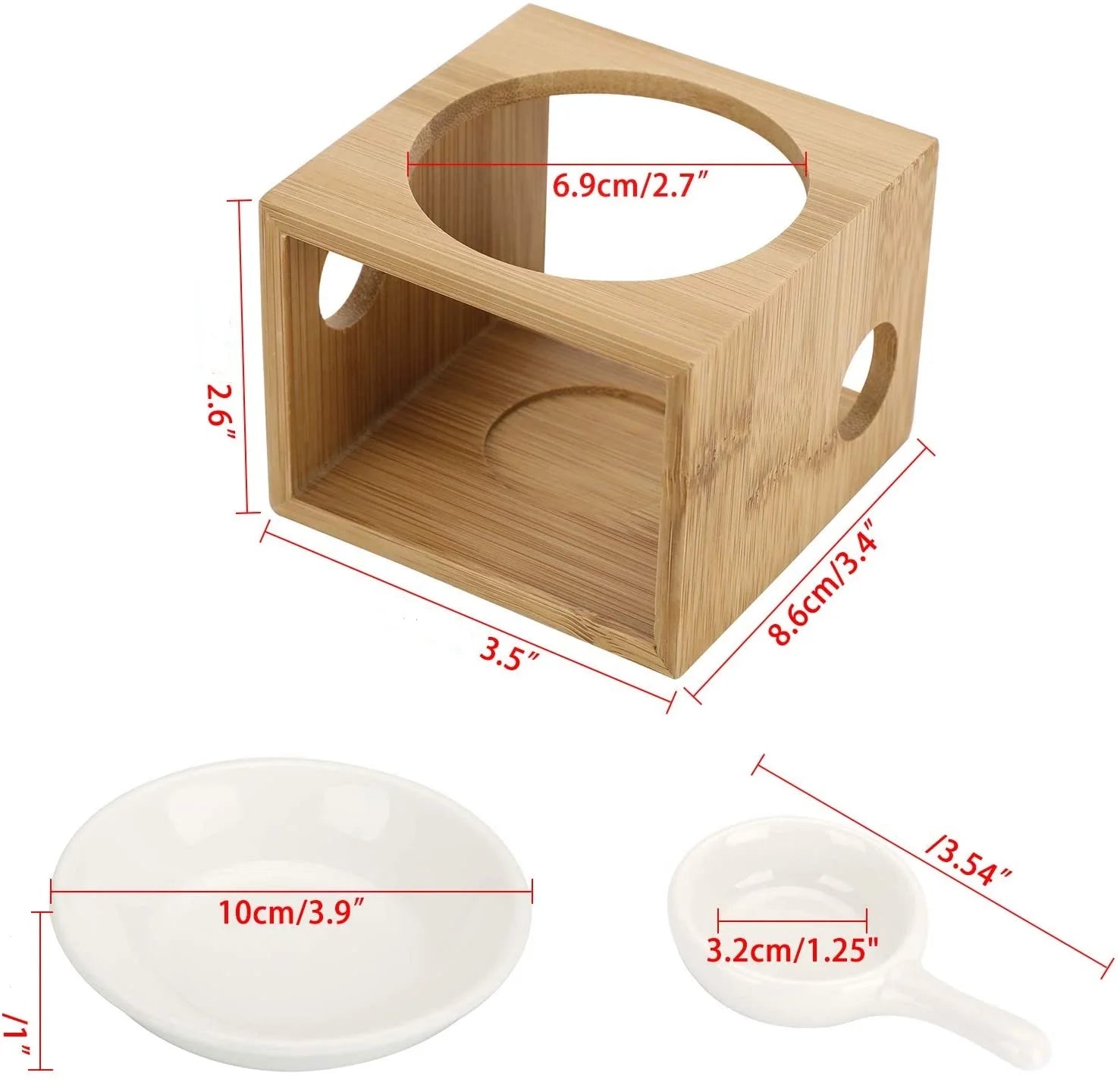 Calentador de cera popular, quemador de aceite esencial, vela, vela de té, calentador de fragancia, difusor de aromaterapia para la decoración del hogar y el dormitorio.