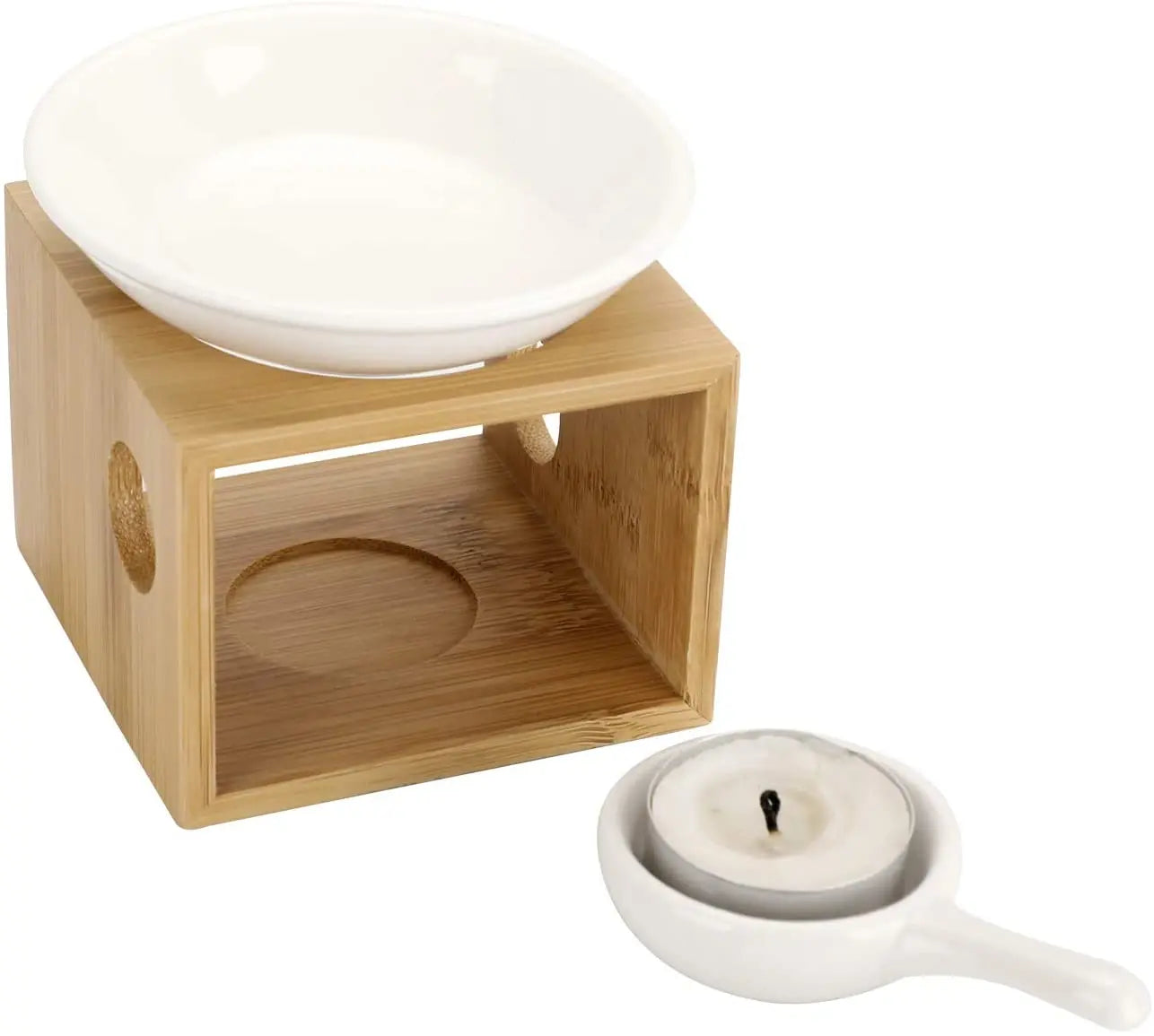 Calentador de cera popular, quemador de aceite esencial, vela, vela de té, calentador de fragancia, difusor de aromaterapia para la decoración del hogar y el dormitorio.