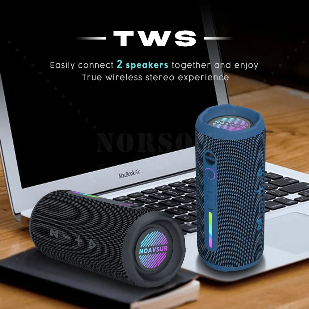 2025 Mini Bocinas New LED Parlantes Speaker Box Subwoofer 30W Outdoor Caixa De Som Waterproof Wireless Altavoz Bluetooth Speaker