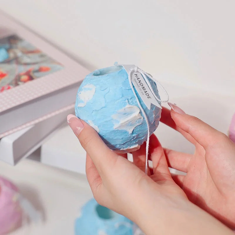 Vela de aromaterapia de terrazo hecha a mano de nuevo diseño, vela en espiral para relajación en la oficina y para regalar.