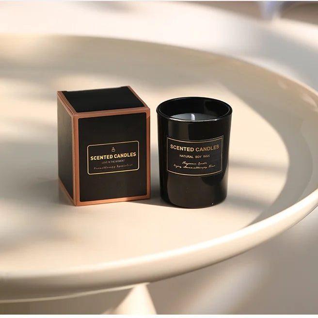 Vela de aromaterapia de lujo para el hogar con cera de soja natural para sanar y aliviar el estrés, ideal como regalo para esposas y amigas.