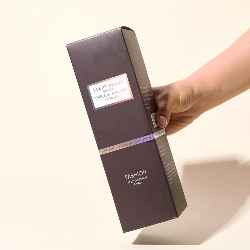 RU AIR - Juego de difusor de varillas de vidrio cuadrado con aroma oriental, ambientadores de aromaterapia con aceite