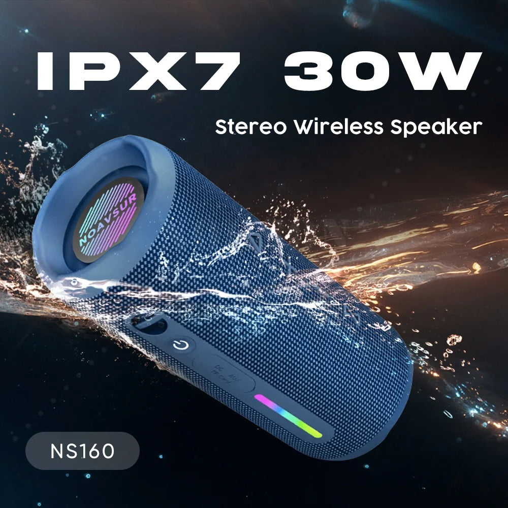 2025 Mini Bocinas New LED Parlantes Speaker Box Subwoofer 30W Outdoor Caixa De Som Waterproof Wireless Altavoz Bluetooth Speaker