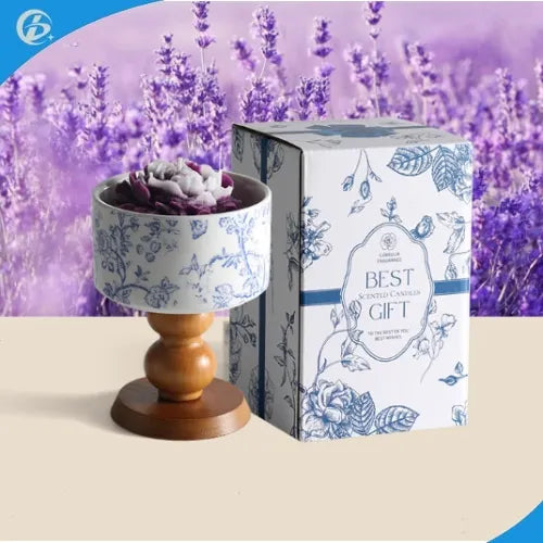 Elegante set de regalo de velas perfumadas con camelia (2025). Aromaterapia floral para relajación, decoración del hogar y regalos románticos.