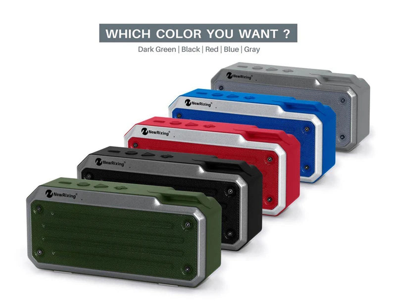 SNMON popular square metal texture portable wireless speaker Bluetooth bike mount hook Stereo outdoor caixa de som mini bocina