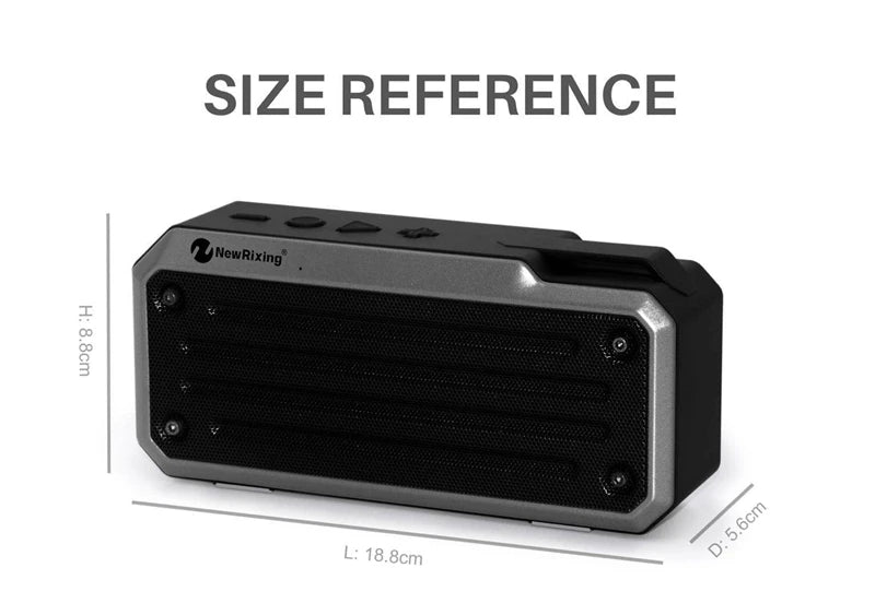 SNMON popular square metal texture portable wireless speaker Bluetooth bike mount hook Stereo outdoor caixa de som mini bocina