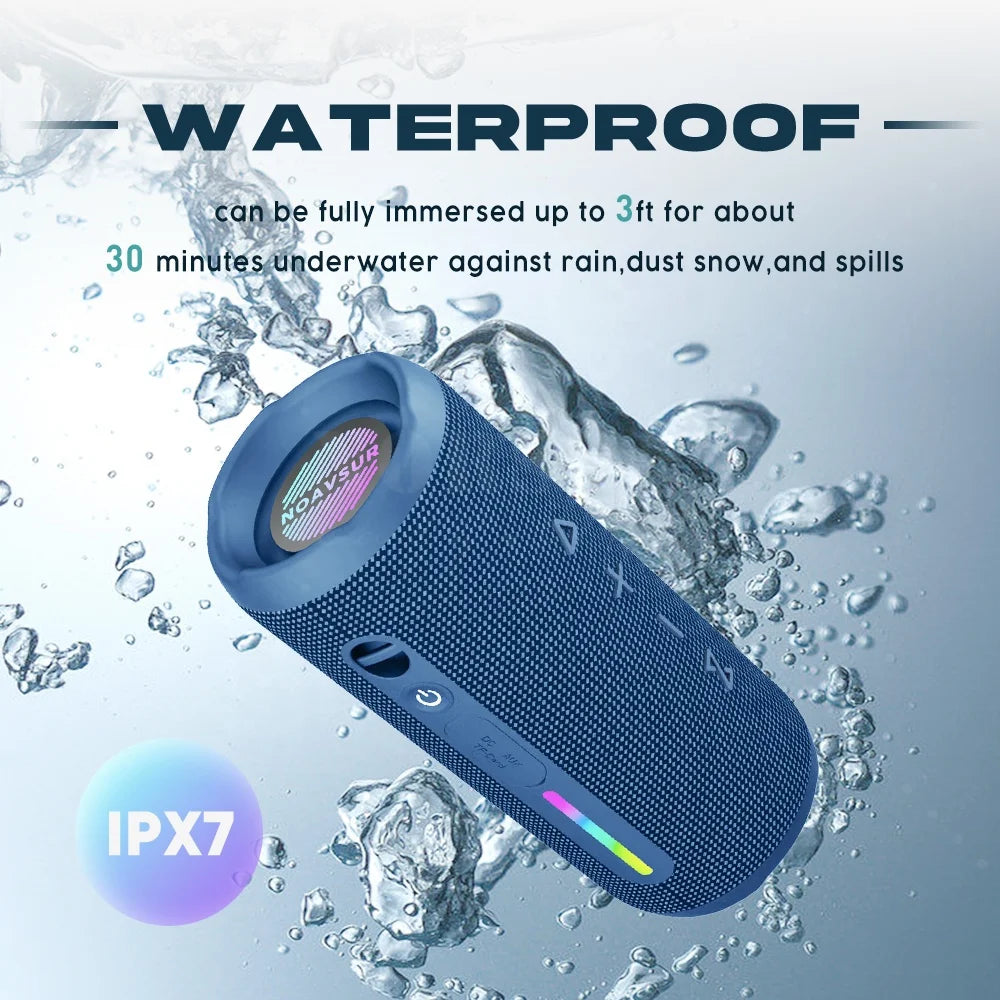 2025 Mini Bocinas New LED Parlantes Speaker Box Subwoofer 30W Outdoor Caixa De Som Waterproof Wireless Altavoz Bluetooth Speaker