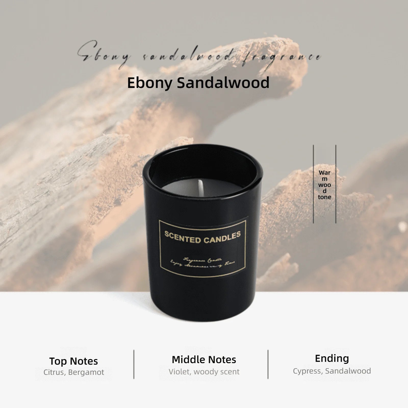 Vela de aromaterapia de lujo para el hogar con cera de soja natural para sanar y aliviar el estrés, ideal como regalo para esposas y amigas.