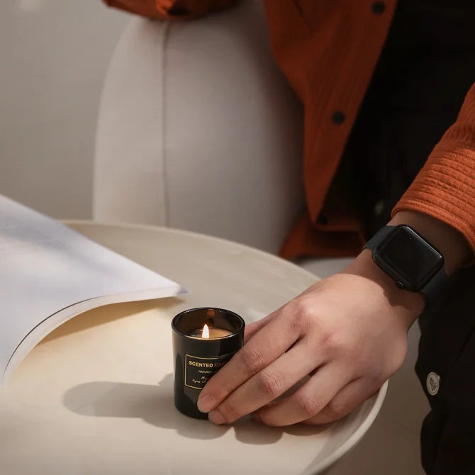 Vela de aromaterapia de lujo para el hogar con cera de soja natural para sanar y aliviar el estrés, ideal como regalo para esposas y amigas.