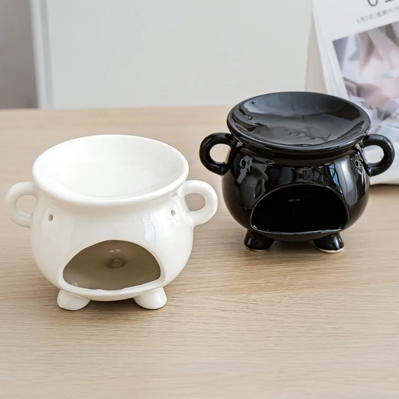 Quemador de cerámica para aromaterapia, velas, calentadores, artículos de decoración para el hogar, estufa de aceites esenciales con quemador de cera al por mayor.