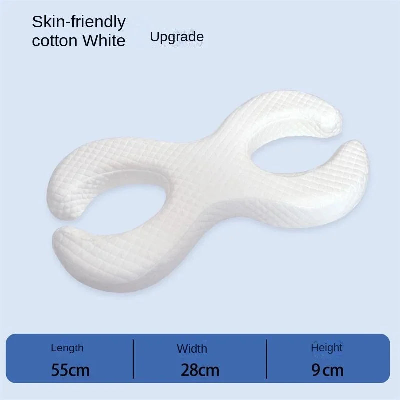 La belleza de la almohada para dormir lateral, mejora las arrugas, previene las arrugas del cuello, protege los ojos, los oídos y la cara, no compresa las orejas.