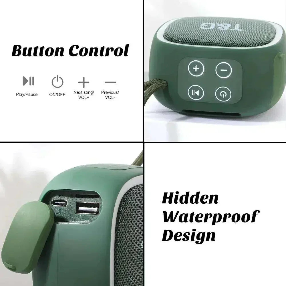 Altavoz Bluetooth caja de sonido portátil Radio inalámbrica FM música mini columna pequeña Bocina columna PC Blootooth acústica