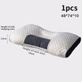 Almohada para el cuello que ayuda a dormir y protege el cuello, almohada ortopédica para el hogar de fibra de soja para SPA, almohada de masaje para dormir, nuevo
