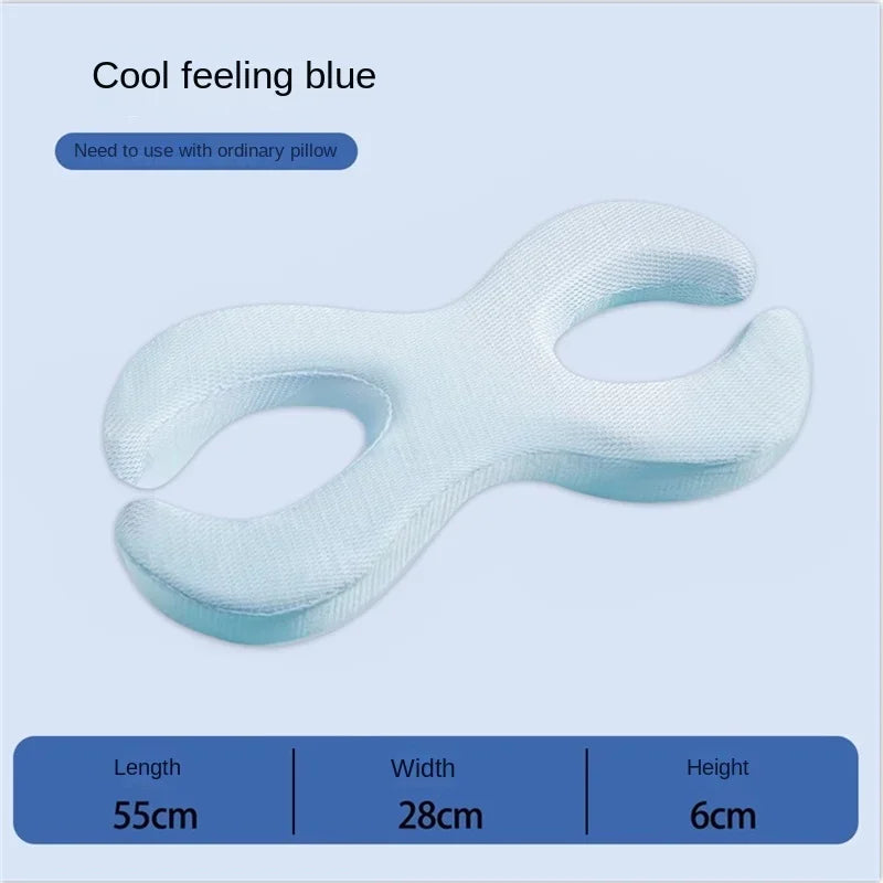 La belleza de la almohada para dormir lateral, mejora las arrugas, previene las arrugas del cuello, protege los ojos, los oídos y la cara, no compresa las orejas.