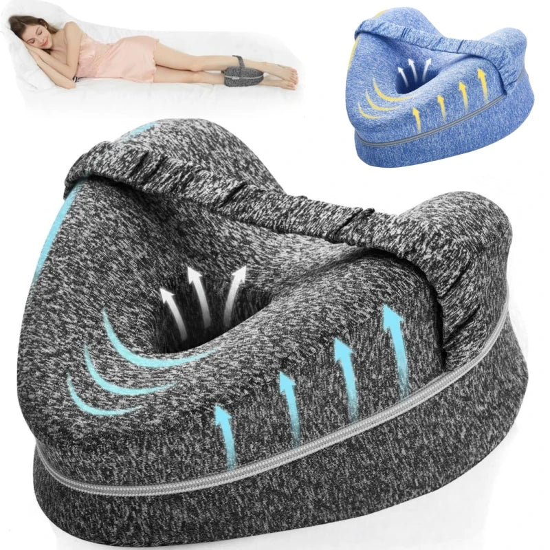Almohada para piernas, almohada para rodillas para personas mayores, almohadas para piernas para dormir, cojín para rodillas para dormir, adecuado para aliviar el dolor de piernas y rodillas