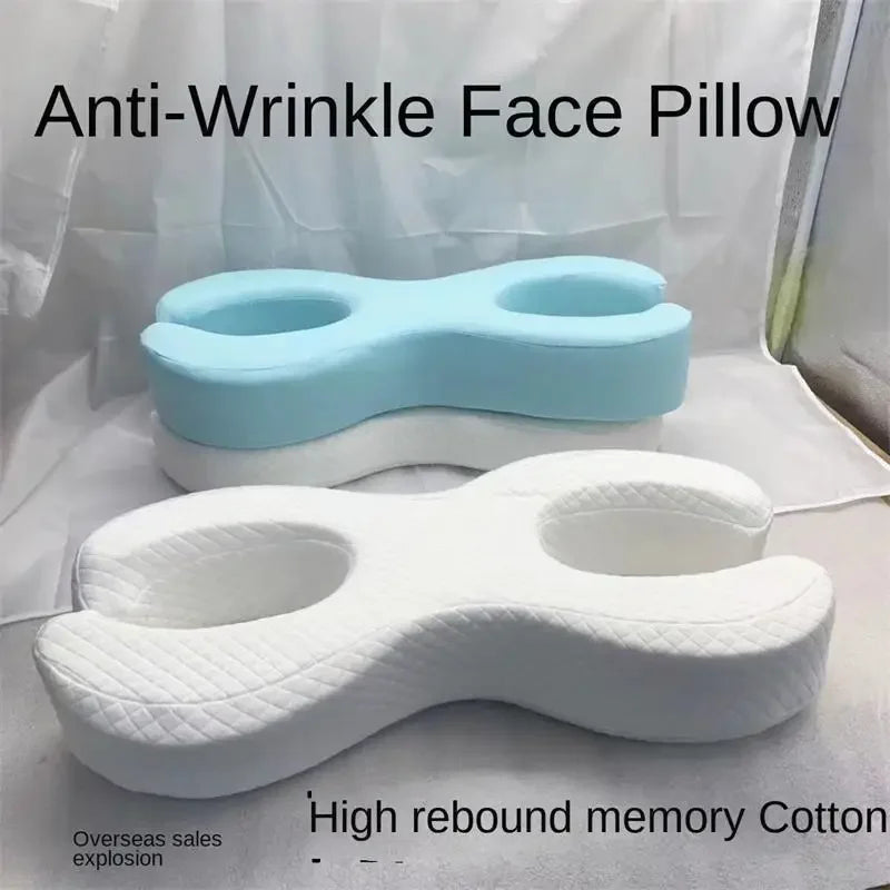 La belleza de la almohada para dormir lateral, mejora las arrugas, previene las arrugas del cuello, protege los ojos, los oídos y la cara, no compresa las orejas.