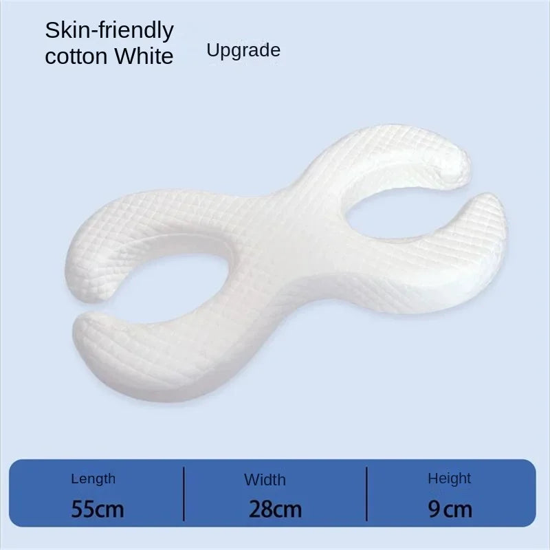 La belleza de la almohada para dormir lateral, mejora las arrugas, previene las arrugas del cuello, protege los ojos, los oídos y la cara, no compresa las orejas.